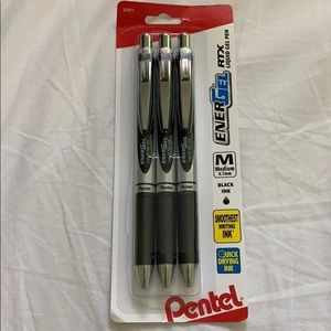 Pentel RTX Black gel pens